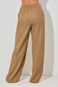 Elastic Knit Long Pants