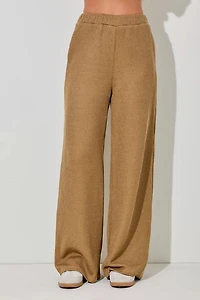 Elastic Knit Long Pants