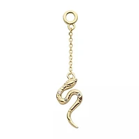 Snake Charm On Chain 14kt With CZ