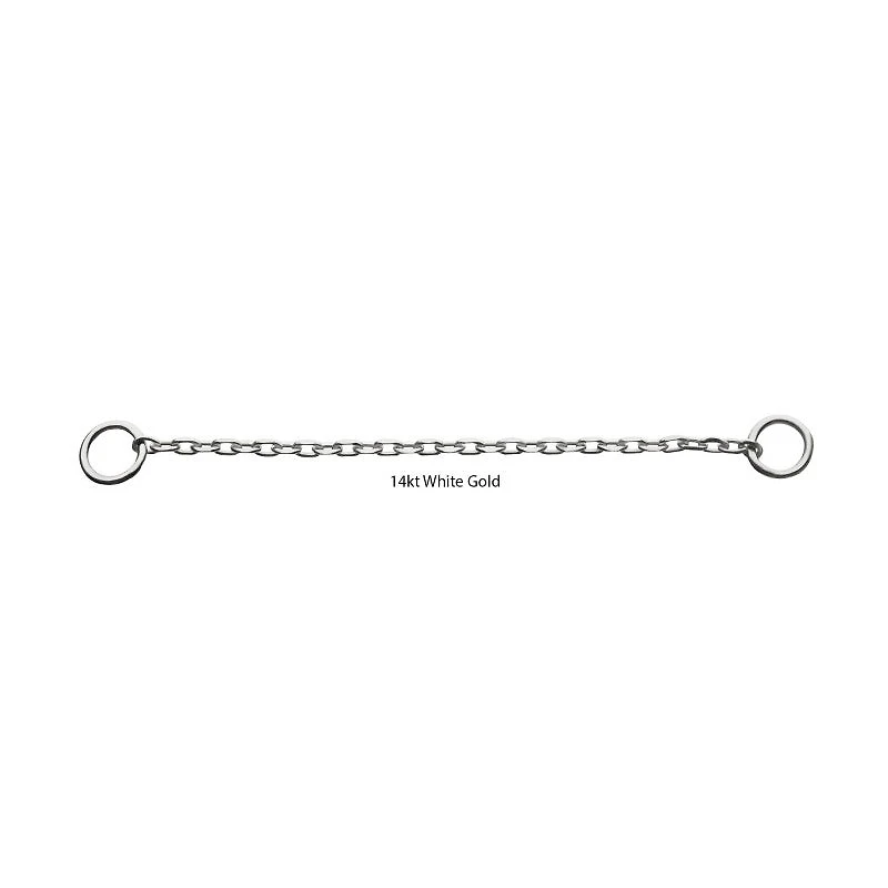 Rolo Chain 1 1/8" 14kt White Gold