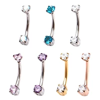 16g Internally Threaded Clawed Gem CUBB