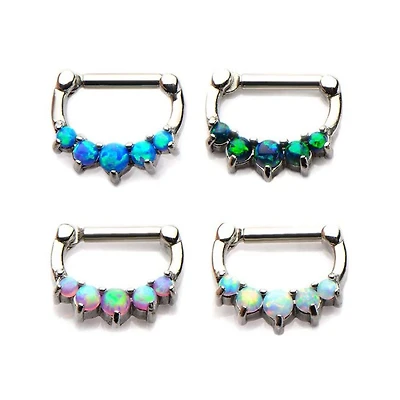 5 Synthetic Prong Set Opal Clicker