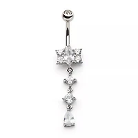 4 Tier Dangle With Multi Gems