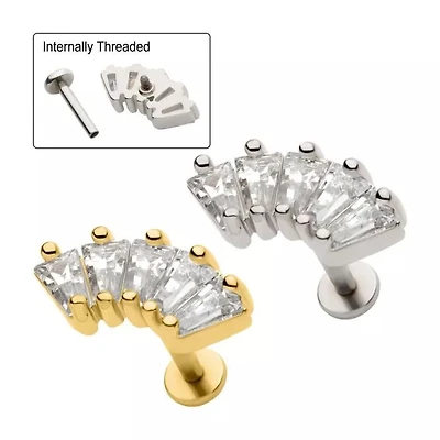 18g 5 Baguette Cluster