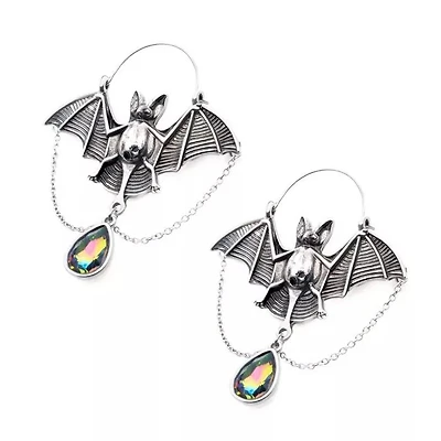Open Wing Bat with Teardrop Pear Shape