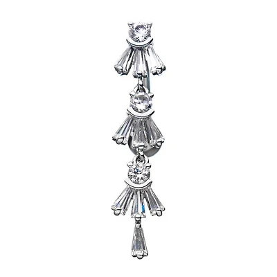 Fan Shape Marquise Gem Triple Top Drop