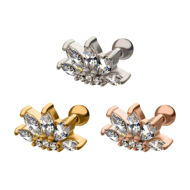 18g Flower Marquise 5 Petal Cartilage