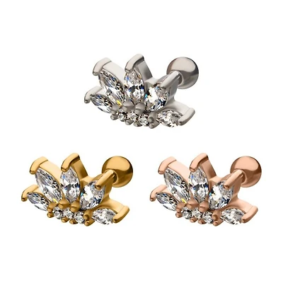 18g Flower Marquise 5 Petal Cartilage