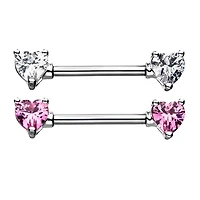 Barras para pezones Heart Gems