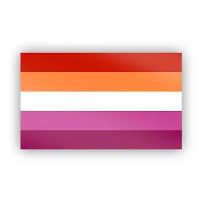 Pegatina del Orgullo Lésbico 3.3" X 2"