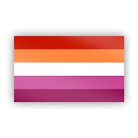 Pegatina del Orgullo Lésbico 3.3" X 2"
