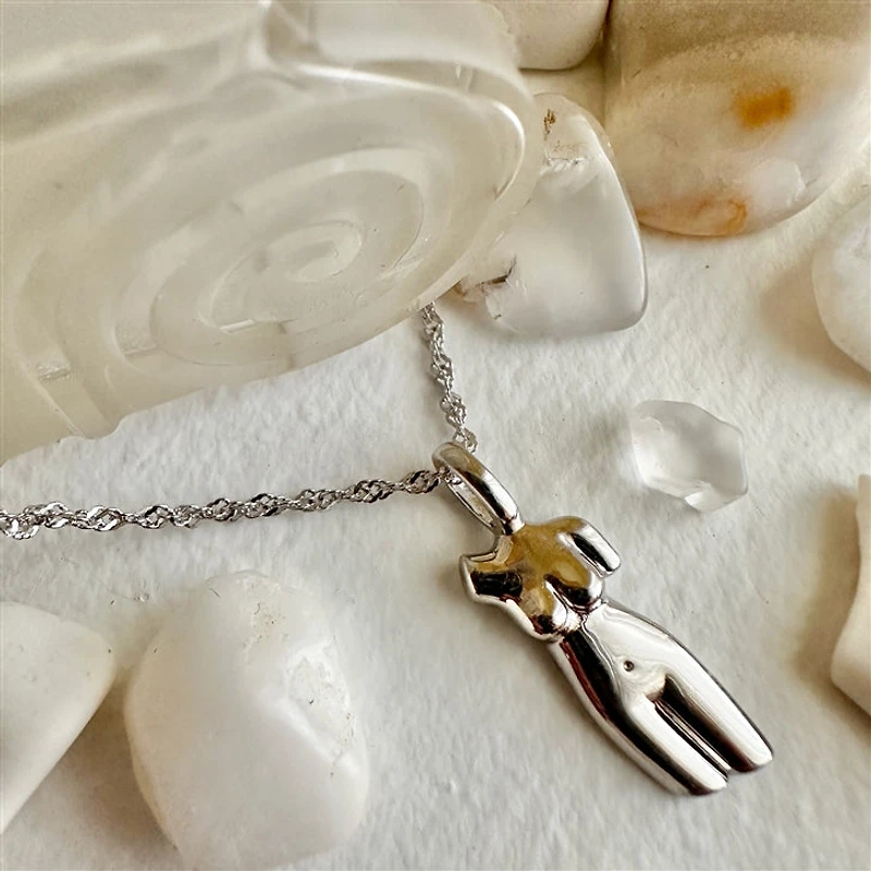 Beauvoir Female Torso Pendant Necklace