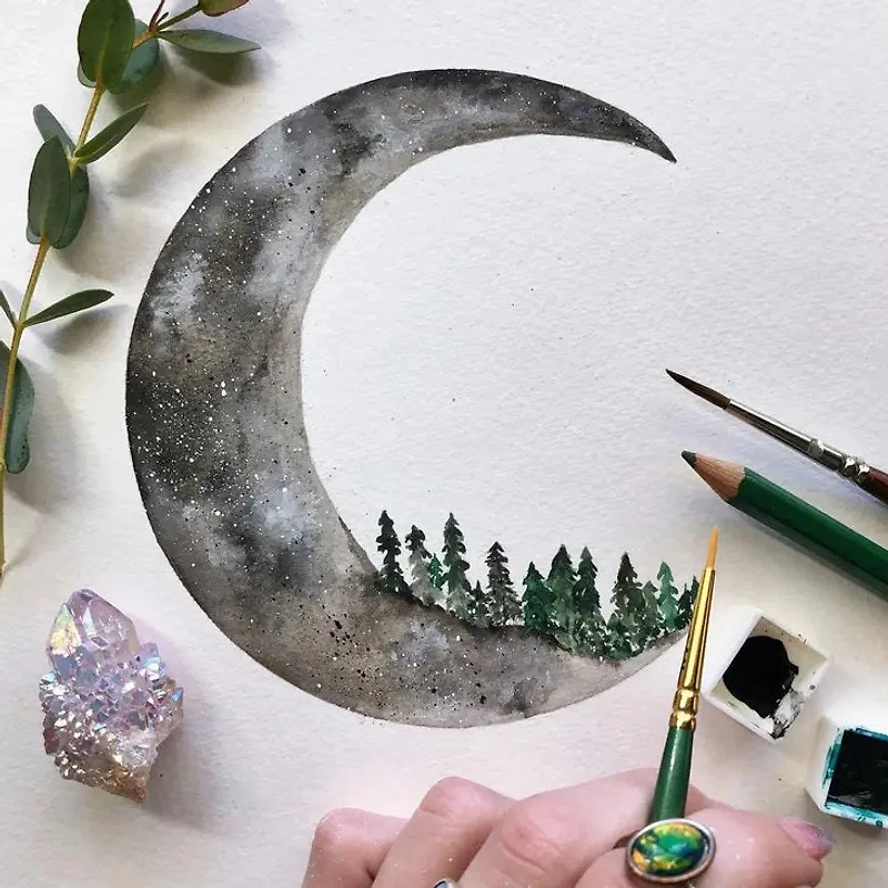 Nature On The Moon Print
