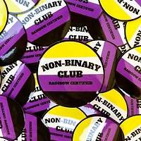 Nonbinary Pride Club Sticker