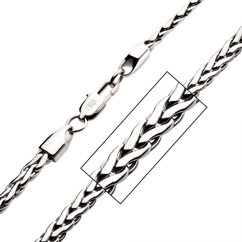Cadena Spiga De Acero Inoxidable 5mm 24in.