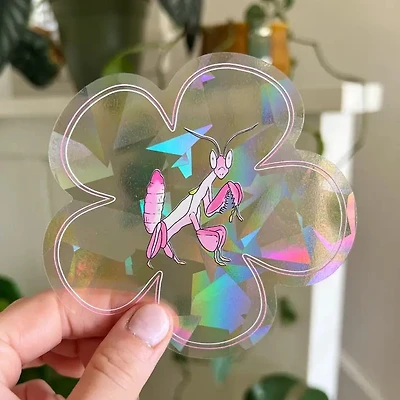 Orchid Mantis Suncatcher Window Decal