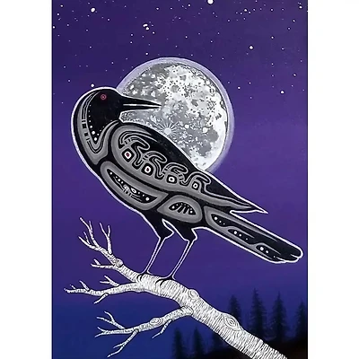 Cuervo Luna Lámina artística