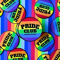 Club del Orgullo LGBTQ+ Pegatina
