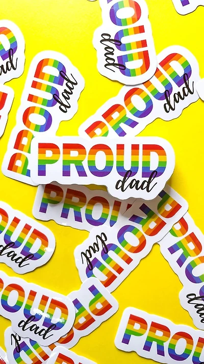 Proud Dad LGBTQ+ Sticker