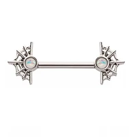 Spiderweb Foil Opal Nipple
