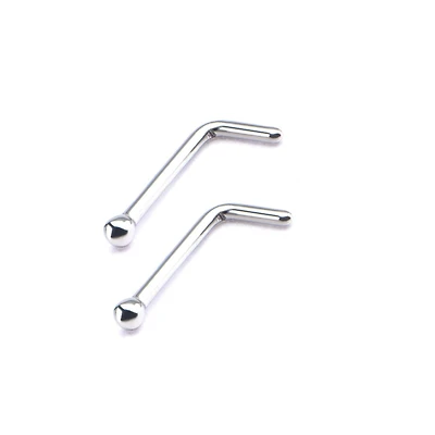 20g L-Shape Nose Stud With A 1.5mm Ball Top