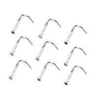 18g Bezel Set 1.5mm Gem Nose Screw
