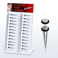 Surgical Steel Faux Tapers