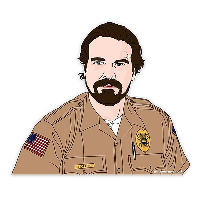 Pegatina Jim Hopper