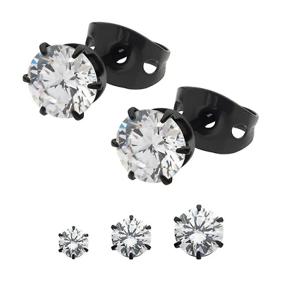 20g Black PVD Titanium Earring 3mm