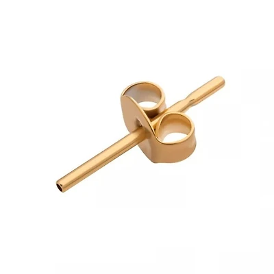20g 24kt Butterfly Back Ear Post
