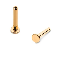 20g 24kt PVD Labret With 2.5mm Base