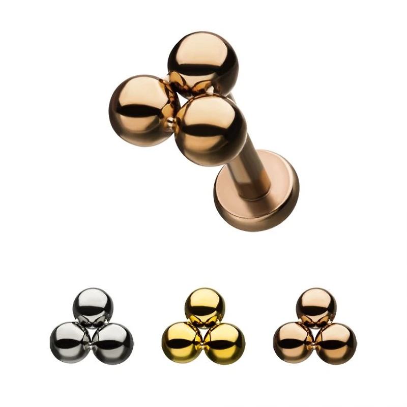 18g Trinity 2 Bead Top