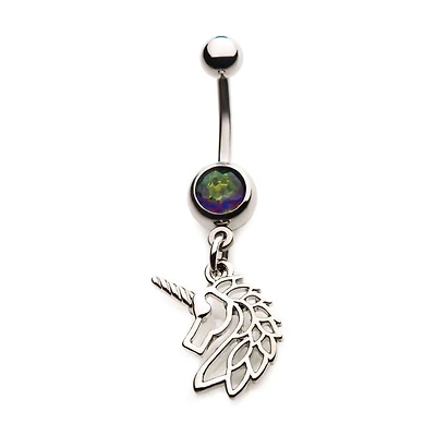 Colgante de contorno de unicornio