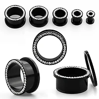 Clear Jewelled Black UV Machine Heads