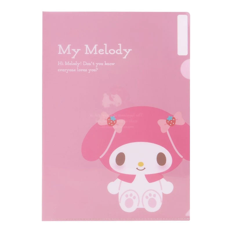 Sanrio My Melody Expressions 3-pc Clear File Folder Set