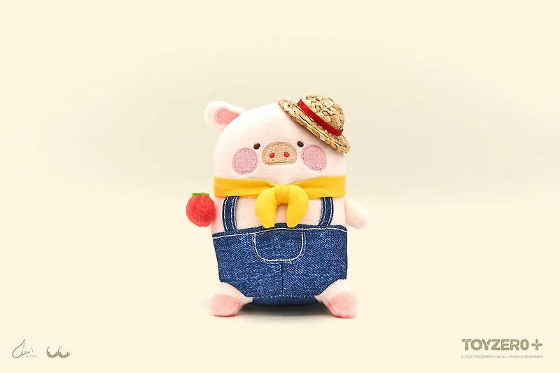 Lulu the Piggy Farmer - Plush Keychain