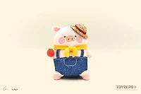 Lulu the Piggy Farmer - Plush Keychain