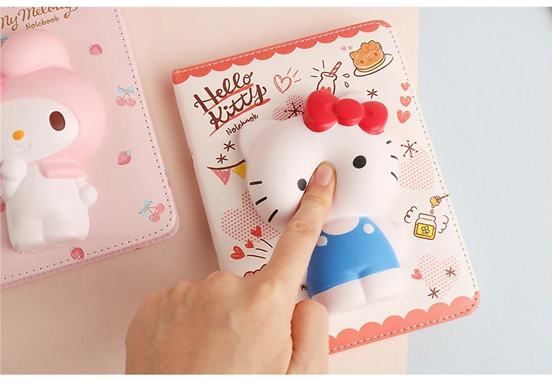 IIGEN Sanrio Squishy Notebook - Hello Kitty - Bear Cookies