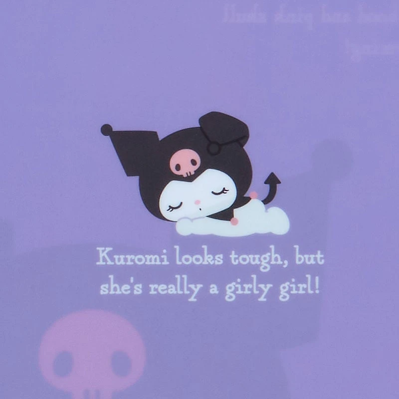 Sanrio Kuromi Expressions 3-pc Clear File Folder Set