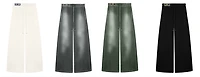 Wide-Leg Velour Pants – Foam XS