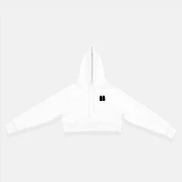 W Arches Crop Hoodie - White