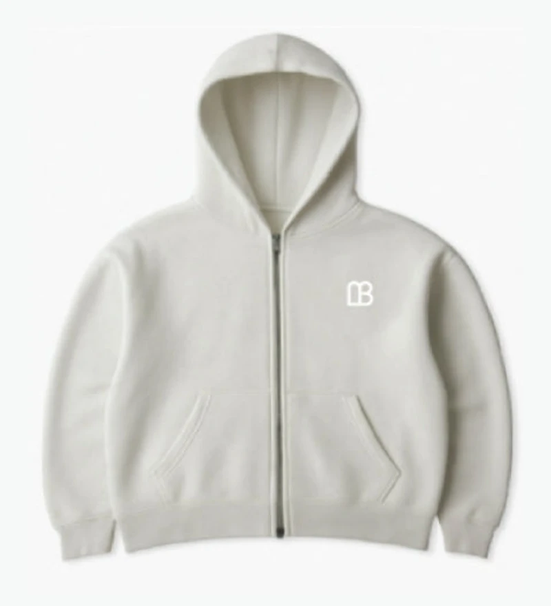 Cropped Zip Hoodie