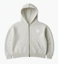 Cropped Zip Hoodie