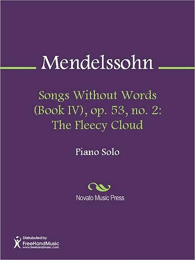 Songs Without Words (Book I), op. 19, no. 6: Venitian Boat Song