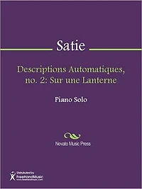 Descriptions Automatiques, no. 2: Sur une Lanterne