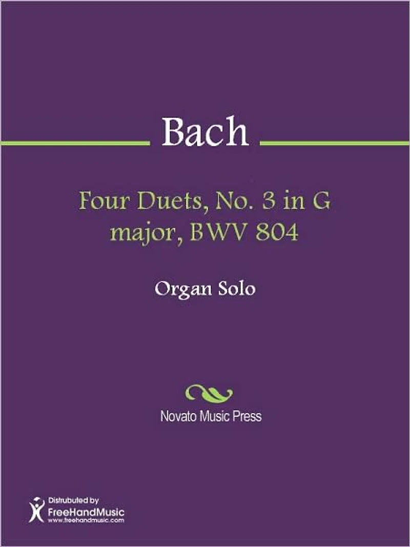 Four Duets, No. 3 in G major, BWV 804