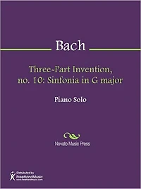Three-Part Invention, no. 10: Sinfonia in G major