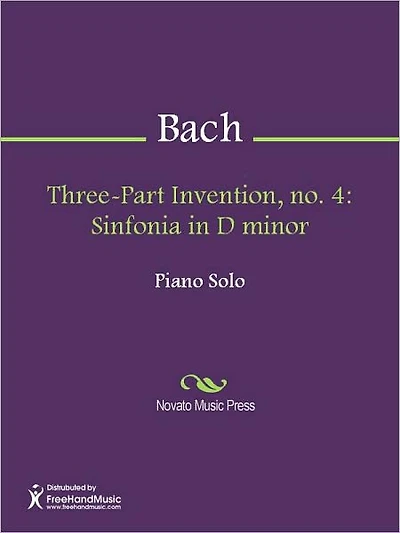 Three-Part Invention, no. 4: Sinfonia in D minor