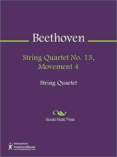 String Quartet No. 13, Movement 4