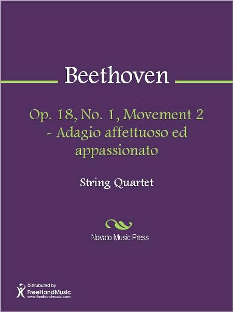 Op. 18, No. 1, Movement 2 - Adagio affettuoso ed appassionato